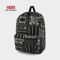 Vans Vans official cashew flower print sports leisure men and women outdoor backpack backpack