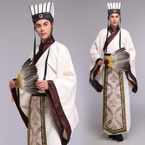 Style Huimei New Ancient Costume Hanfu Courtesy Clothing Ancient Film and Television Zhuge Liang Performance Three Kingdoms Kongming Clothing