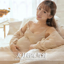 583 pregnant woman photography clothing beautiful khaki dress studio theme photo clothing big belly mother maternity dress