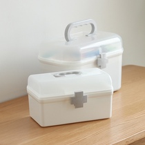 Large-capacity medicine box household household drug storage box split small children full set of multi-layer emergency medicine box
