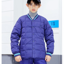 EAAE Childrens clothing Childrens light down jacket Boys warm down liner Baby autumn and winter clothing top school uniform
