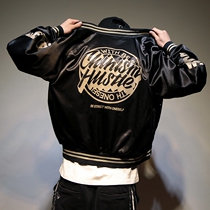 Jacket men spring and autumn loose baseball uniform male design sense niche tide brand trend bomber jacket fried street leprosy handsome