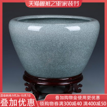 Jingdezhen ceramic retro fish tank antique raising goldfish tank turtle tank water lily bowl lotus bowl lotus tank extra large size