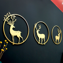 Light luxury metal pendant living room entrance restaurant sofa TV background wall hotel wall Creative Wall Wall Wall decoration