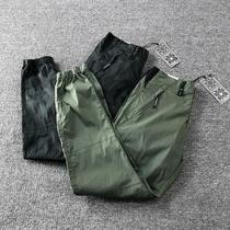  Hong Kong trendy brand Yu Wenle spring and summer drawstring quick-drying casual pants mens small feet overalls all-match feet