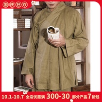 Ciyuan cotton linen clothing summer arhat wash summer cloth light gray army green YXS03-13 15 sets