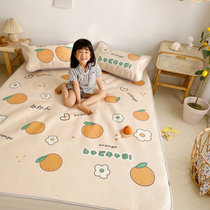 Student Dormitory Cool Mat Three Sets Home Summer Ice Silk Soft Mat machine washable washed washed and folded summer air conditioning mat