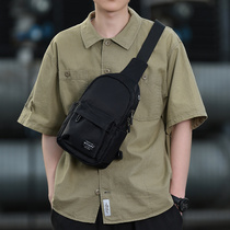 Wood Village Yao single shoulder bag Male Skew Satchel Boomer Chest Bag Mens Sloping Cross Small Backpack Students Casual Han Edition Womens Bag