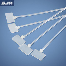 Waterproof nylon label Cable cable mesh logo tag tag tag hanging tag plastic cable tie 100 bag