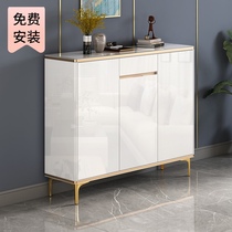 Shoe cabinet paint home door simple modern large capacity light luxury Nordic double-sided porch partition dinner side storage cabinet