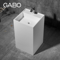 Guanbo small apartment artificial stone column basin washing face Basin Integrated Art column basin 10213