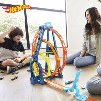 Wind Fire Wheel Three-ring Challenge Orbital Combination Sleeve GLC96 Fire Horseradery Small Sports Car Roundabout Boy Track Toy
