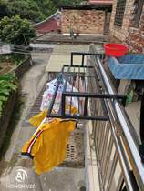 Multifunctional balcony shoe rack railing drying rack anti-theft net guardrail non-punching quilt shoe artifact