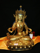 Nepal handmade Tibetan Buddhism Vajrasattva Buddha Gilt 35cm Tibetan Buddhism Tantric Bodhisattva statue