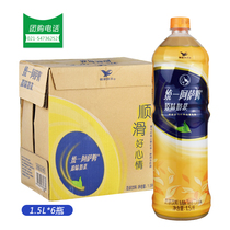 Unified Assam milk tea 1 5L * 6 bottles of new packaging milk tea beverage large bottles Jiangsu Zhejiang Shanghai and Anhui