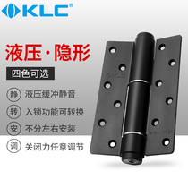 KLC black stealth door hydraulic hinge spring hinge door closer automatic closing hinge leaf sheet