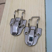 Luxury thick stainless steel motorcycle tail box buckle electric car trunk special storage box toolbox decorative buckle