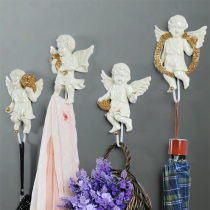 European Angel creative decoration adhesive hook clothes hat adhesive hook porch door three-dimensional wall decoration personality Wall key adhesive hook
