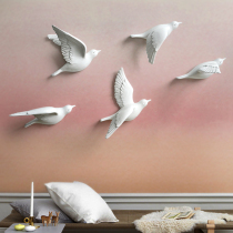 Simple European three-dimensional bird wall decoration wall wall stickers creative living room porch background wall decoration pendant wall decoration