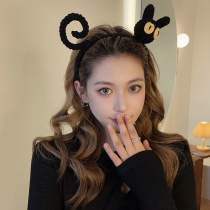 Long live cute ~ ins handmade crochet hair hoop female face Net red 2021 new hair accessories temperament broken hair head hoop