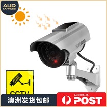 Simulation fake surveillance camera monitor model with light anti-theft outdoor waterproof (Australia shipped)