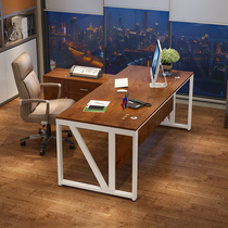 Purple Wood Forest Office table and chair combination simple modern atmosphere class manager supervisor office boss table single