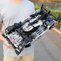 Click to ride mechanical remote control building blocks electric racing car assembly model adult difficult boys New Year toys