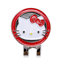 Golf hat clip Red Kity cat ball mark marker can be customized large discount manufacturer hair