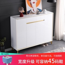 Double-sided light luxury paint shoe cabinet Household door simple modern large-capacity entrance cabinet Entrance hall cabinet Storage cabinet