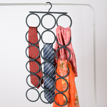 Gray multi-purpose hanger scarf tie silk scarf belt socks porous circle storage rack