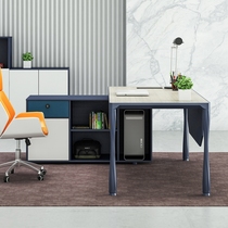 Simple modern office furniture boss desk manager supervisor desk large desk single computer desk chair combination