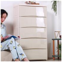Plastic drawer storage cabinet Storage baby wardrobe Multi-layer locker Childrens toy finishing box Chest of drawers