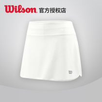 2021 new Wislon womens tennis dress white black with lining fashion sports short skirt