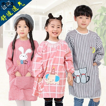 Childrens clothes childrens paintings calligraphy aprons cotton summer girls boys breathable thin clothes