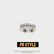 PDSTYLE European and American style fashion personality eye of God goth letter ring mens tide single food ring female