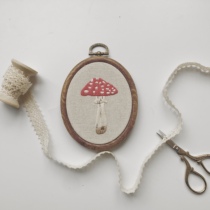 (One acre three MySpace)Hand embroidery ｜ Red mushroom ｜ Embroidery DIY material pack