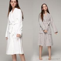 European and American Australian pure all-cotton bathrobes absorbent towel fabrics for men and women in the middle of the night Sleeping Robe Hair Circles Bath hotel