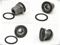 Mountain bike central axis natural spline gear central shaft screw 8 keys 10 keys 12 keys M12 M15 central shaft screw