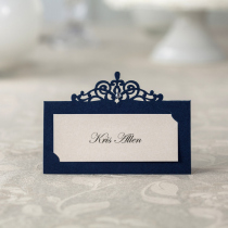 European style 2021 Conference Annual Meeting Dinner Name Card Guest Table Card Table Triangle Card Creative Wedding Banquet Seat Card