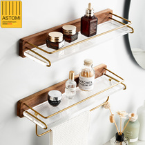 Toilet shelshelf Acrylic Bathroom Toilet Wash Terrace Cosmetic Wall-mounted wall-free towel containing shelf