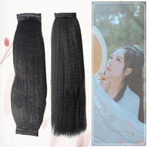 Pony-tailed corn silk hair row single head block double head block hair bun hair bag photo studio style stage performance COS ancient style