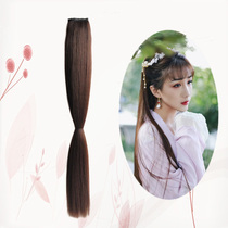 Ancient costume Chinese clothing wig is not easy to tie upgraded version of micro-Koji corn hair row Brown COS ancient style fairy shape
