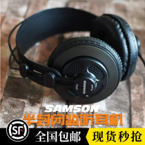 SAMSON SR850 monitor headphones Semi-open head-mounted leather ear tips Play and record live K songs