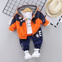 Baby spring autumn clothing 2022 new 1-2-3 0 1-2-3 year old boy clothing suit boy baby kid clothes jacket tide