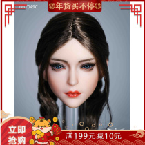 Spot YMTOYS 1 6 hair transplant beauty head carving orange YMT049 suitable for matching plastic female body soldiers
