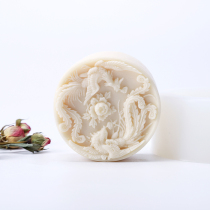 Love soap workshop relief Phoenix figure round three-dimensional DIY hand soap silicone mold soap pattern silicone mold