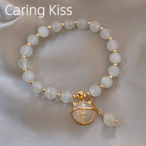 Caring Kiss Cat Eye Stone Bracelet s small crowddesign sensation Hands Strings to send girlfriend Birthday Gift woman