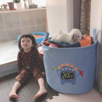 Nordic childrens toy storage basket fabric foldable baby dirty clothes storage bucket large capacity cartoon finishing box