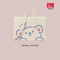 Cute laptop bag for 14 inch Huawei ins plus Velvet good-looking commuter shoulder multifunctional female cover