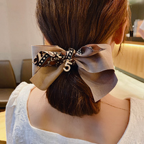 Korean small fragrance high-quality ins new BAO WEN large intestine hair circle hair rope bow adult ponytail headdress female